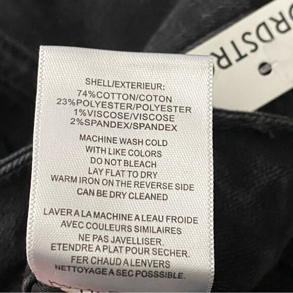 VIGOSS Jeans Stevie Crop Straight Black Distressed 27 Waist NEW - Picture 12 of 12